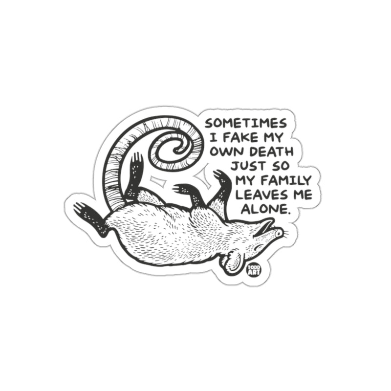 Load image into Gallery viewer, Possum Faking Death Funny Humor Drawing Todd Art sticker
