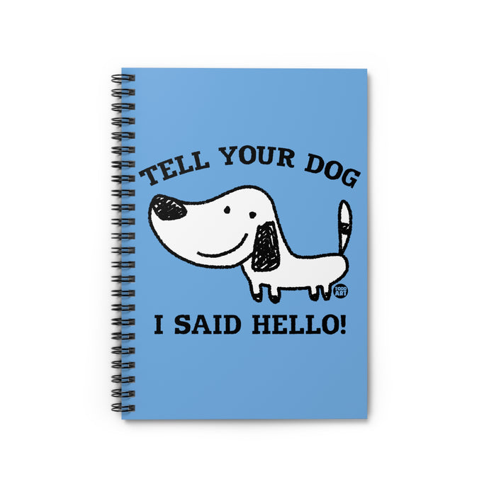 Like Dogs More Than People Spiral Notebook - Ruled Line, Cute Dog Notebook