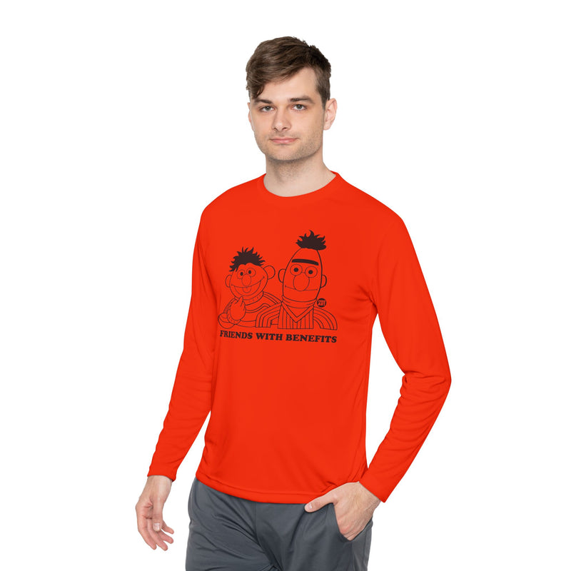 Load image into Gallery viewer, Friends with Benefits Long Sleeve Tee, Funny Friends Lightweight Long Sleeve Tee
