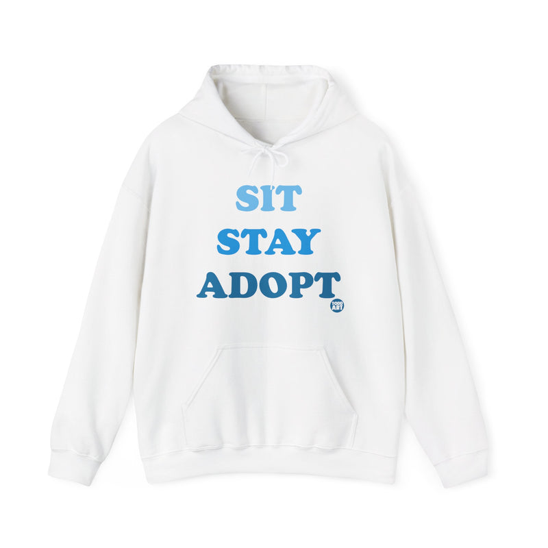 Load image into Gallery viewer, Sit Stay Adopt a Dog Unisex Heavy Blend Hooded Sweatshirt
