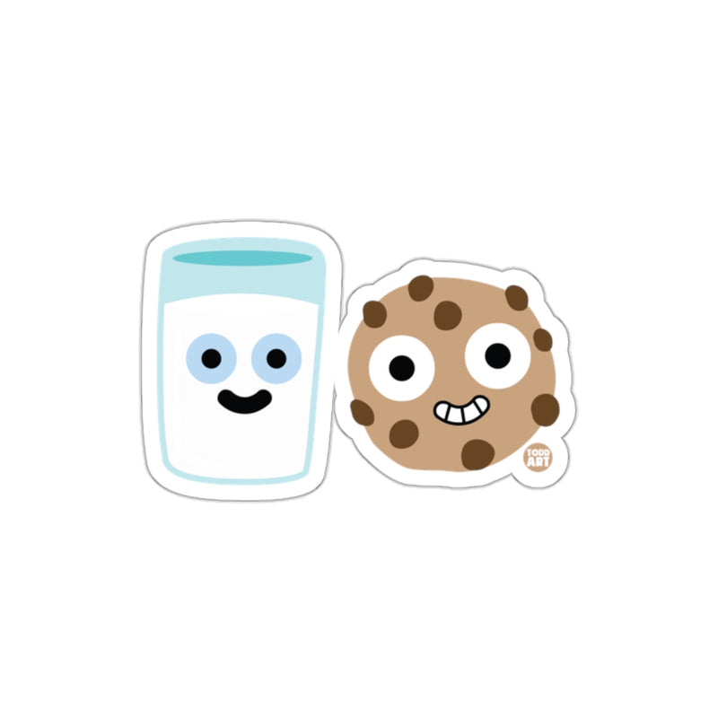 Load image into Gallery viewer, Cute Cartoon Milk and Cookie Design Sticker
