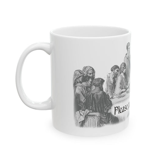 Please Pass Gravy Jesus Mug, Funny Mugs for Him, Sarcastic Mens Mug, Funny Coffee Mug Men