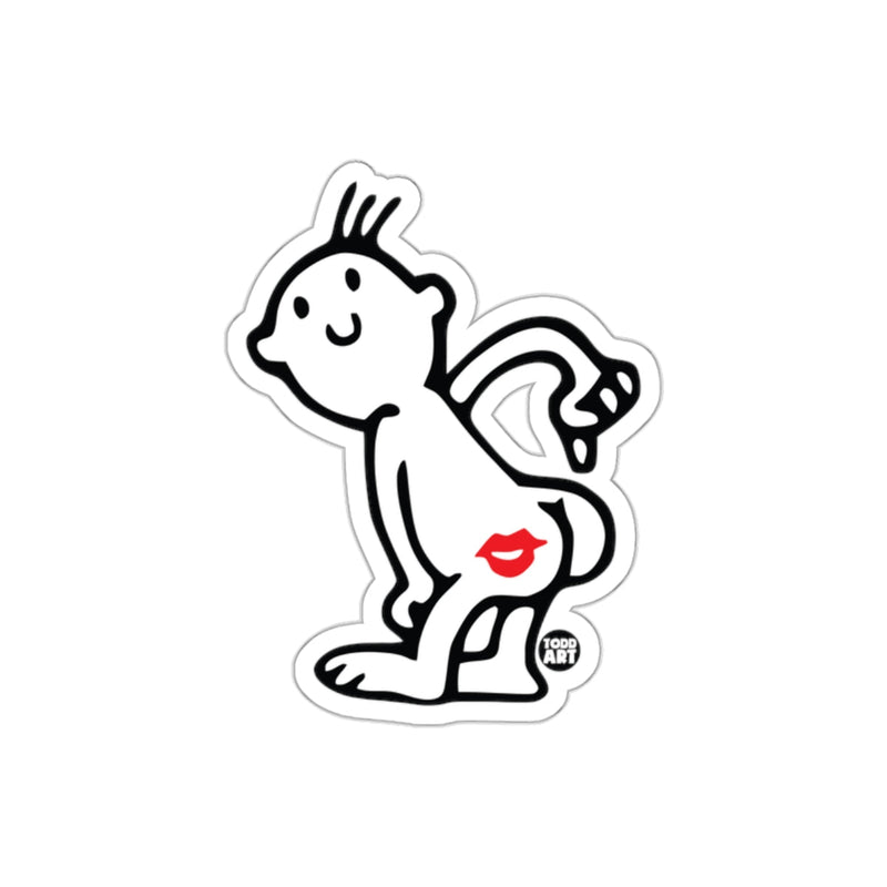 Load image into Gallery viewer, Funny Cartoon Character with Red Lips Art Sticker
