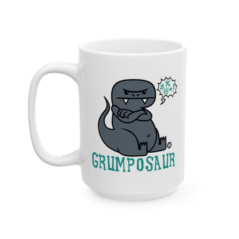 Load image into Gallery viewer, Grumposaur Dinosaur Mug with Cute Cartoon Design
