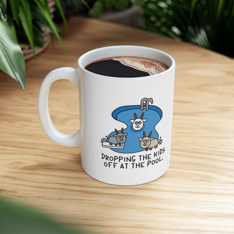 Load image into Gallery viewer, Dropping the Kids off at the Pool Funny Mug
