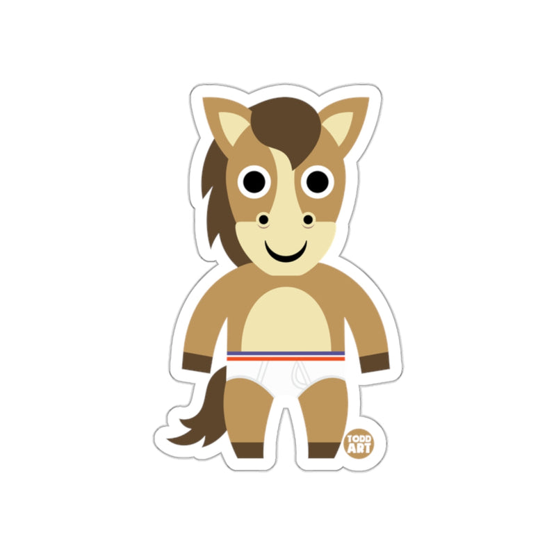 Load image into Gallery viewer, Funny Cartoon Horse Character Sticker for Kids Art Fun
