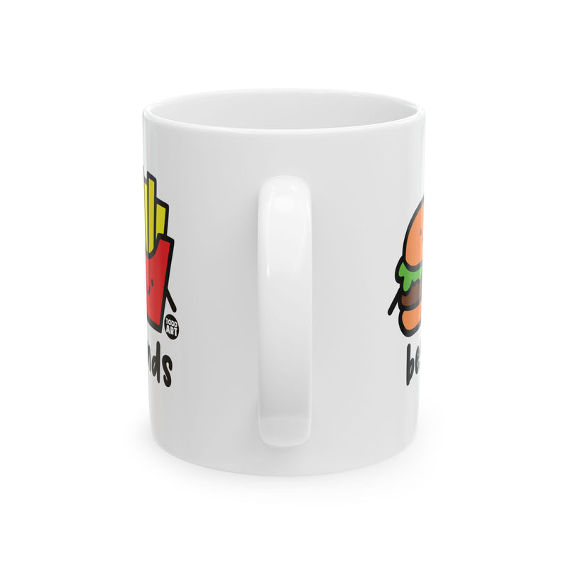 Load image into Gallery viewer, Best Friends Burger and Fries Mug, Funny Burger and Fries Coffee Mug, Burger Lover Mug
