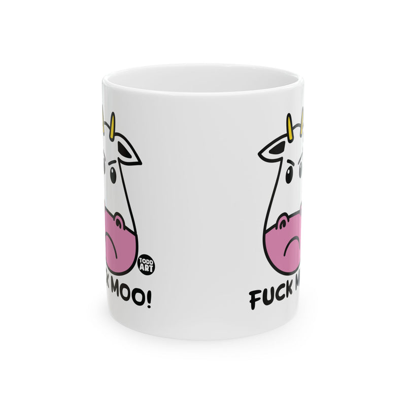 Load image into Gallery viewer, Fuck Moo Mug, Baker Mug Adult Humor
