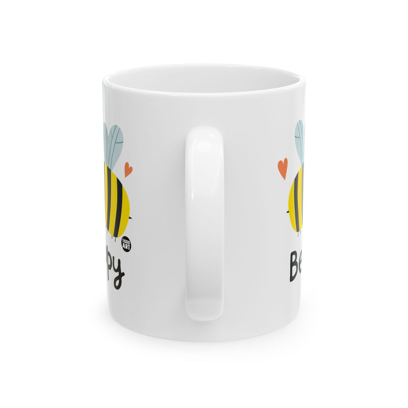 Load image into Gallery viewer, Bee Happy Mug, Be Happy Bee Mug
