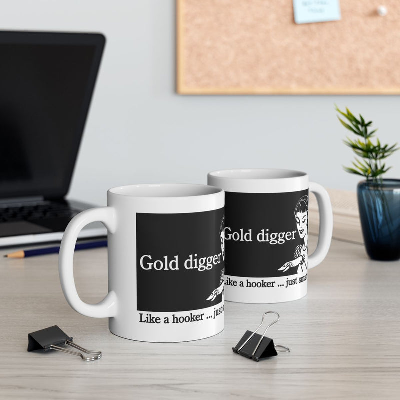 Load image into Gallery viewer, Gold digger like a hooker funny coffee mugs gift set
