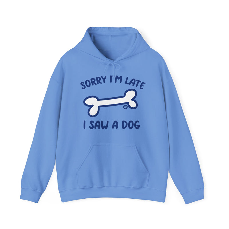 Load image into Gallery viewer, Sorry I&#39;m Late I Saw a Dog Unisex Heavy Blend Hooded Sweatshirt
