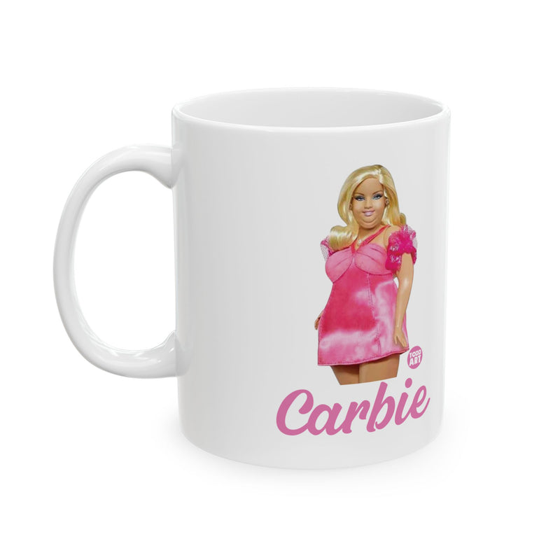 Load image into Gallery viewer, Carbie Barbie Coffee Mug, Funny Barbie Meme Mug, Funny Carb Lover Mug Gift
