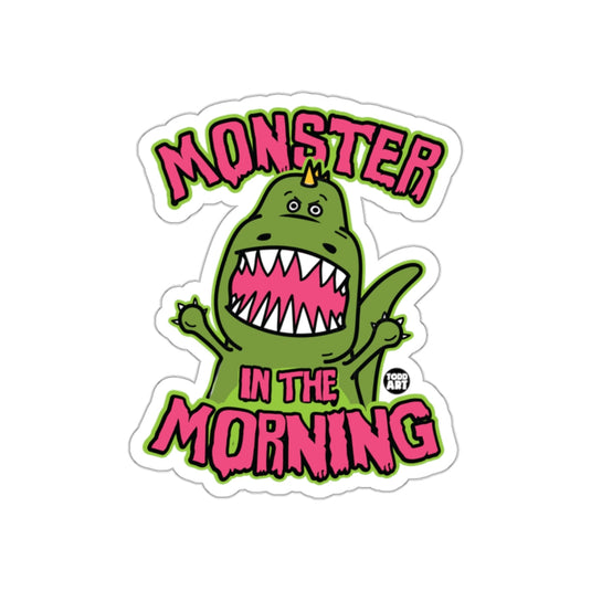 Monster in The Morning Sticker Fun Illustration