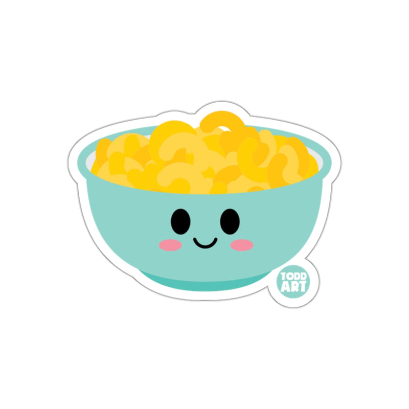 Load image into Gallery viewer, Cute Smiling Bowl of Mac and Cheese Sticker
