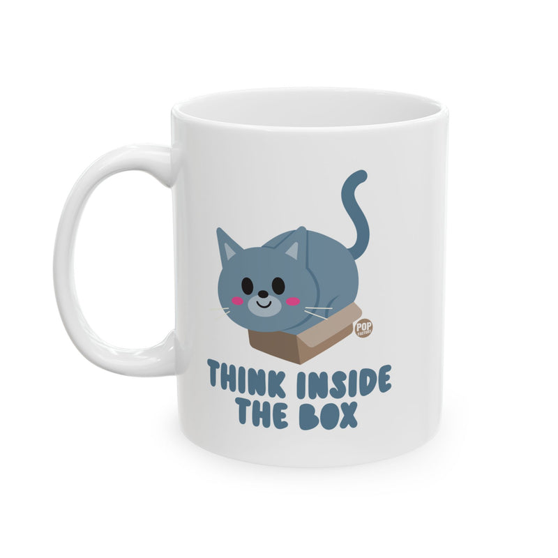 Load image into Gallery viewer, Think Inside The Box Cat Mug
