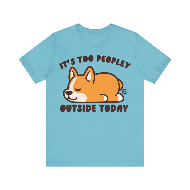 Load image into Gallery viewer, Too Peopley Outside Dog Unisex Jersey Short Sleeve Tee
