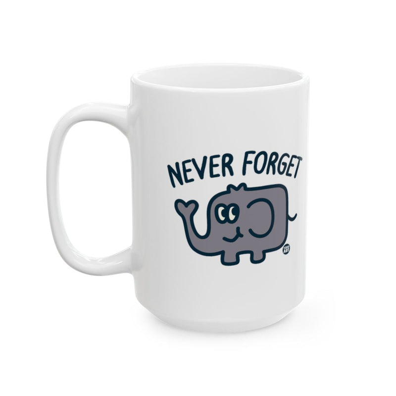 Load image into Gallery viewer, Never Forget Cute Elephant Cartoon Graphic Mug
