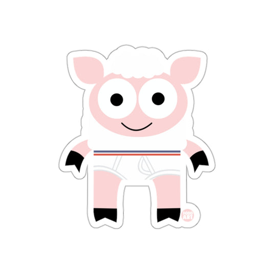 Cute Cartoon Sheep Character Sticker Fun Design Product