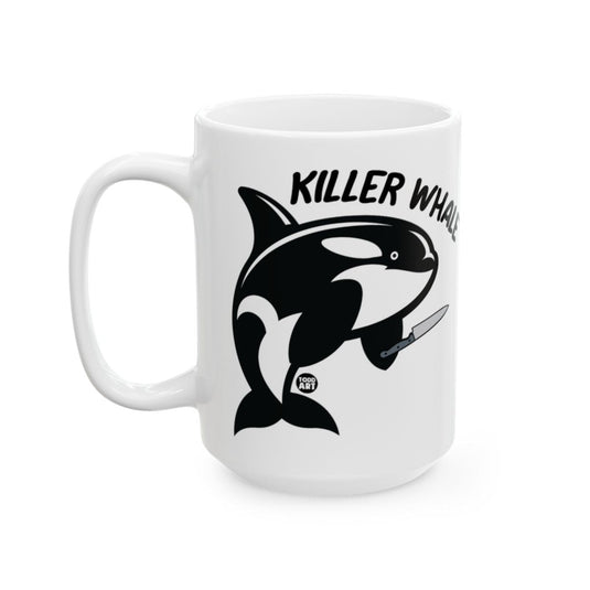 Killer Whale Holding Knife Design Coffee Mug