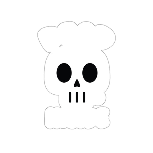 Dead Inside Cartoon Skull With Todd Art Logo sticker