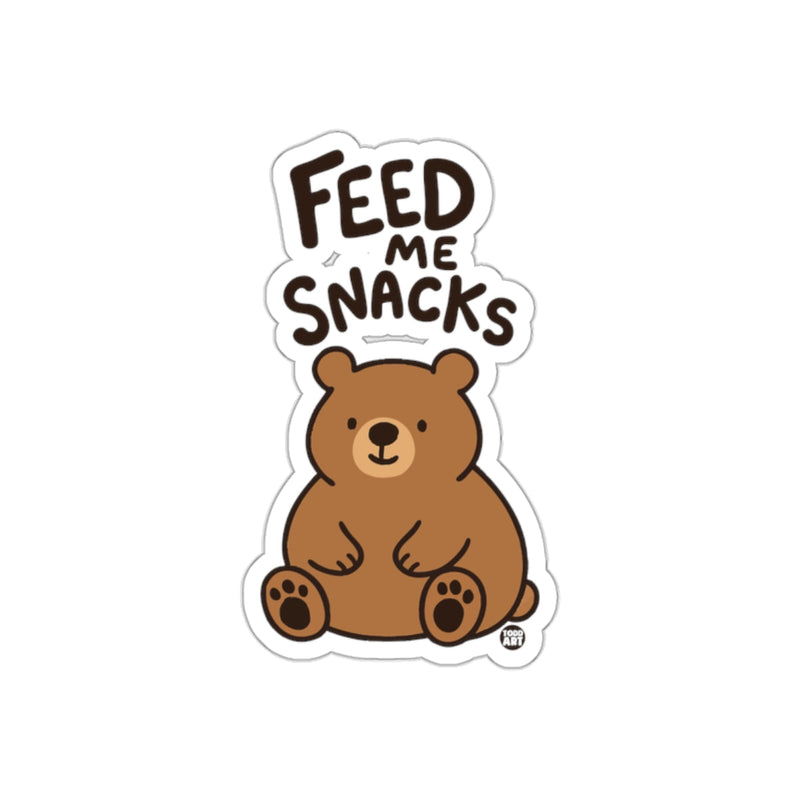 Load image into Gallery viewer, Cute Bear Feed Me Snacks Sticker for Fun Appeal
