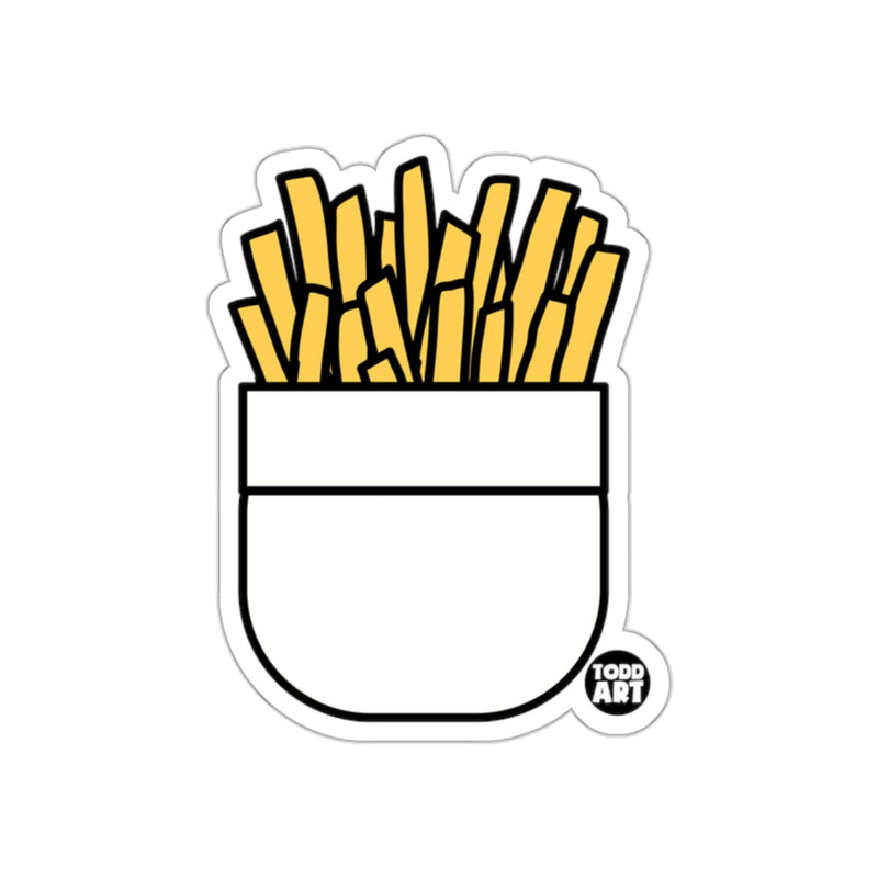 Load image into Gallery viewer, Cute French Fries Illustration Todd Art Sticker
