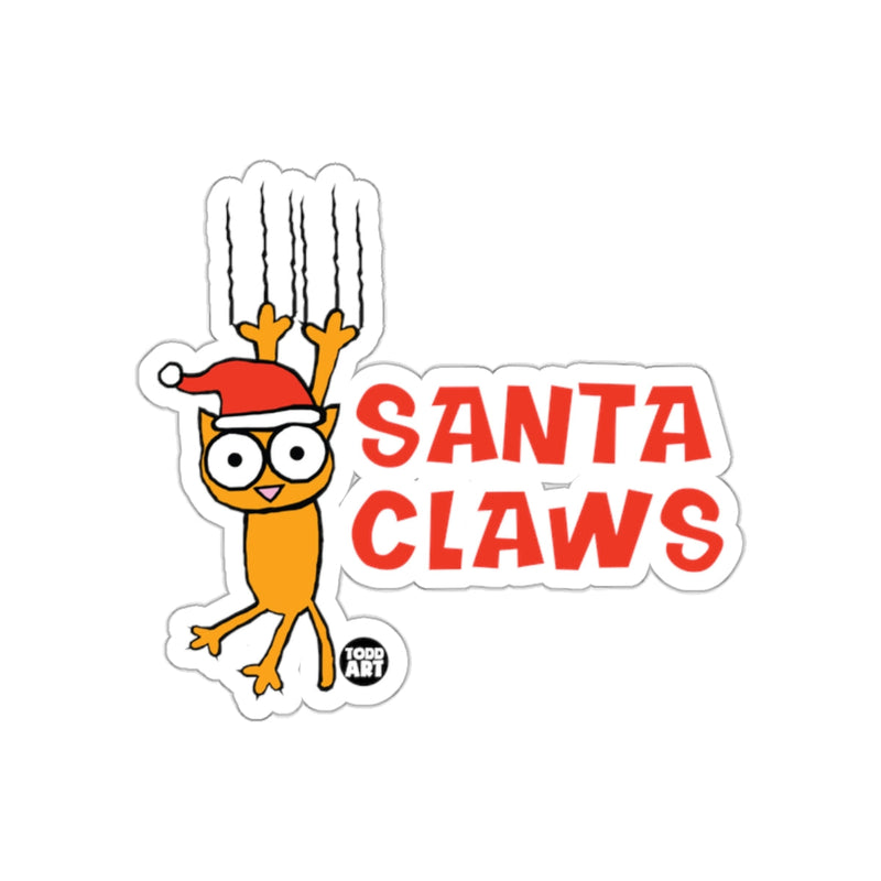 Load image into Gallery viewer, Funny Santa Claws Design Cute Cat Sticker
