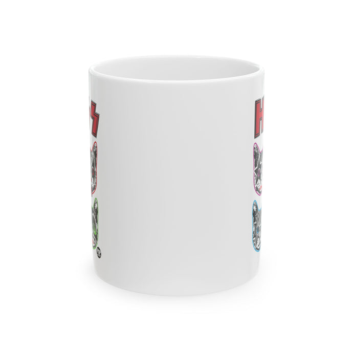 Hiss Kiss Cats Mug