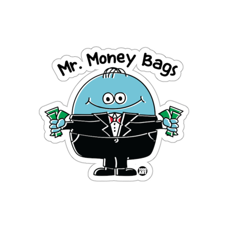 Load image into Gallery viewer, Mr. Money Bags Blue Black Tuxedo Character Sticker
