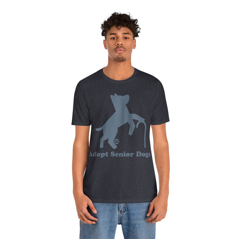 Load image into Gallery viewer, Adopt Senior Dogs Unisex Jersey Short Sleeve Tee
