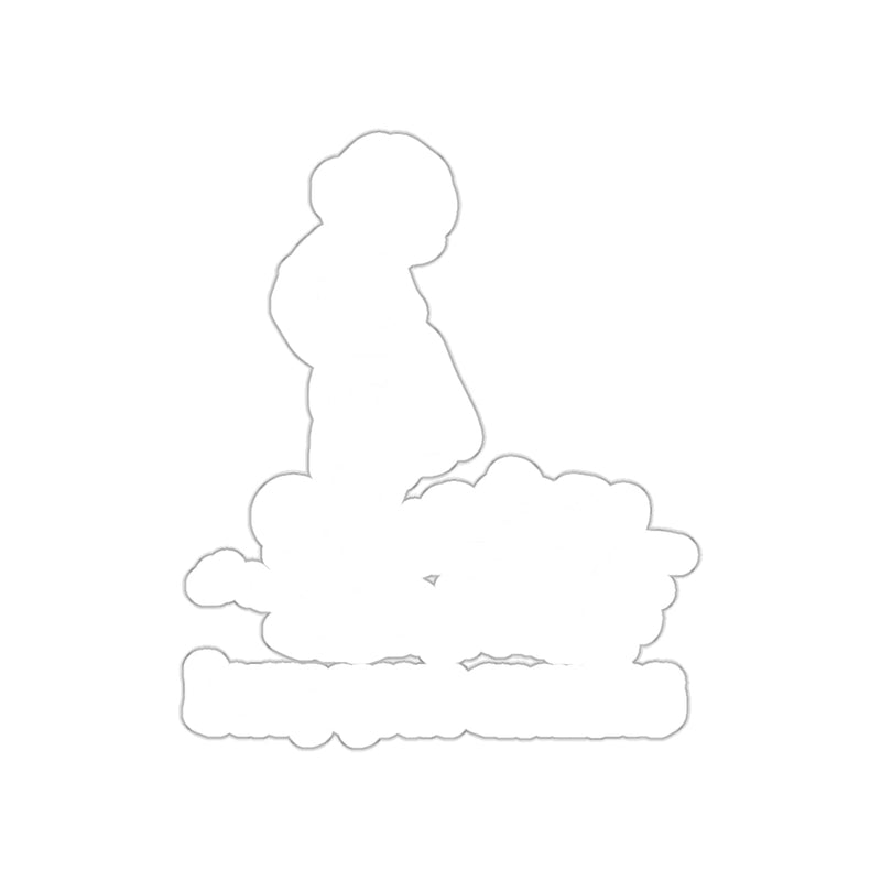 Load image into Gallery viewer, Girl and Dog Silhouette Decor Sticker for Craft Projects
