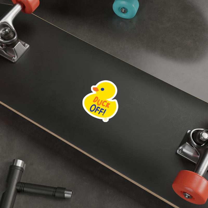 Load image into Gallery viewer, Duck Off Sticker for Personalizing Products
