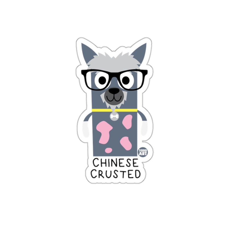 Load image into Gallery viewer, Cute Cartoon Chinese Crested Dog with Glasses Sticker
