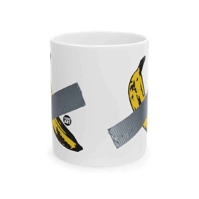 Load image into Gallery viewer, Banana Duct Tape Coffee Mug, Funny Banana Coffee Mug
