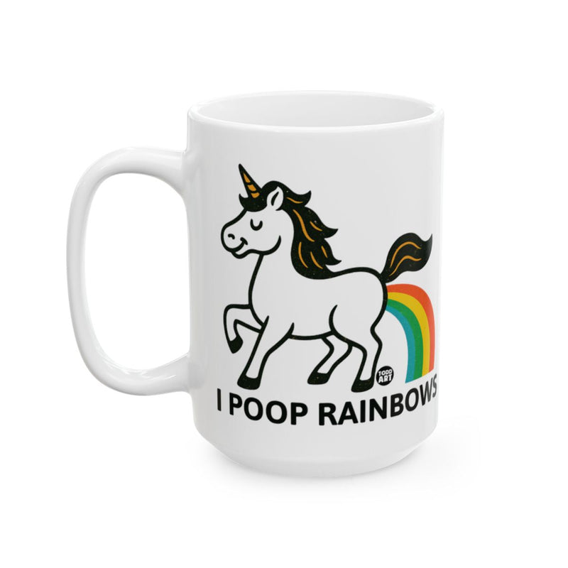 Load image into Gallery viewer, I Poop Rainbows Unicorn Funny Mug for Coffee Lovers
