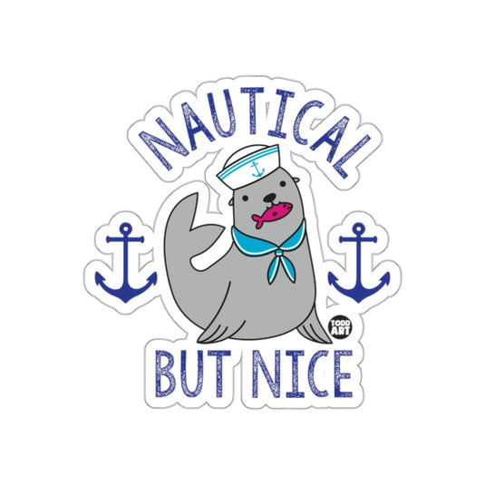 Nautical But Nice Funny Sea Animal Sticker Decal