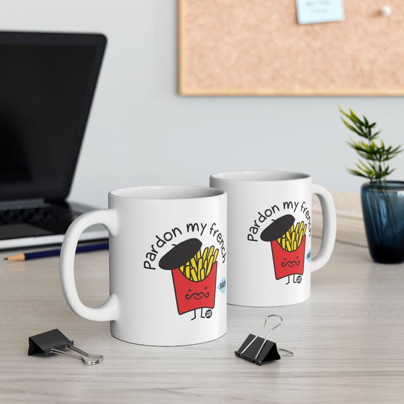 Load image into Gallery viewer, Whimsical Pardon My French Fry Mug for Fun Mornings
