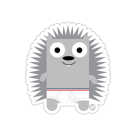 Smiling Hedgehog Character in White Shorts sticker
