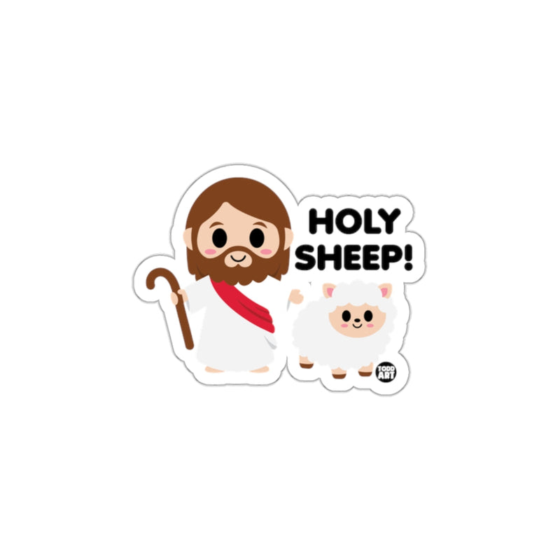Load image into Gallery viewer, Holy Sheep Funny Religious Sticker Decal Artwork for All
