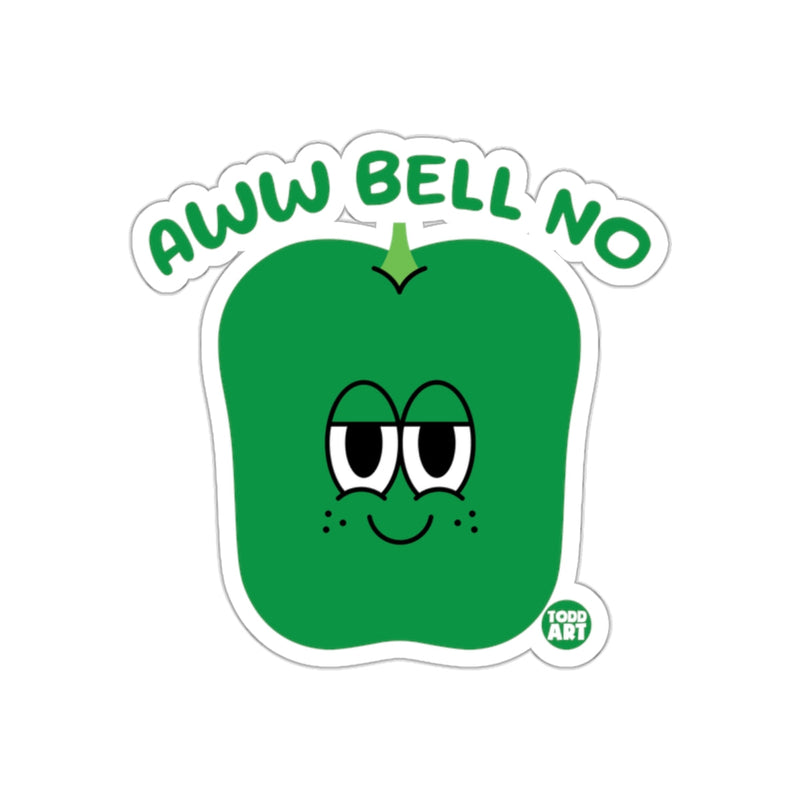 Load image into Gallery viewer, Aww Bell No Green Pepper with Eyes Todd Art sticker
