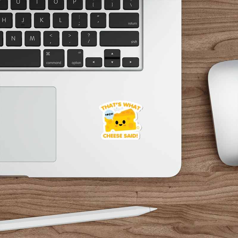 Load image into Gallery viewer, That's What Cheese Said Cute Sticker Design
