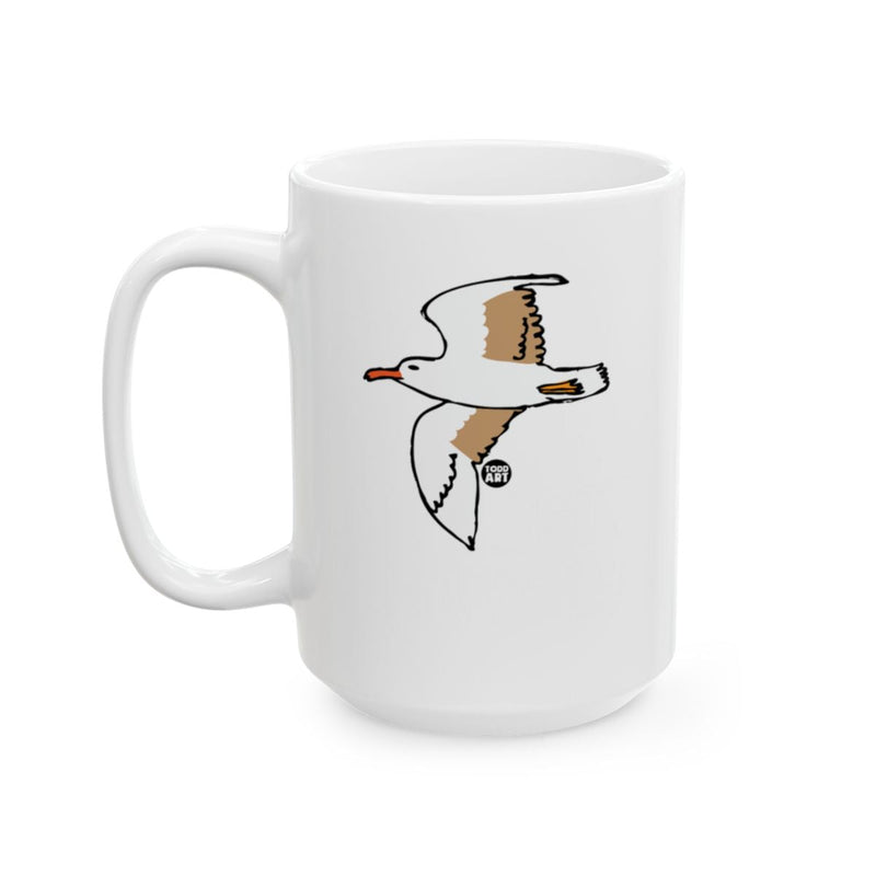 Load image into Gallery viewer, Seagull Illustration Eye-Catching Design Mug
