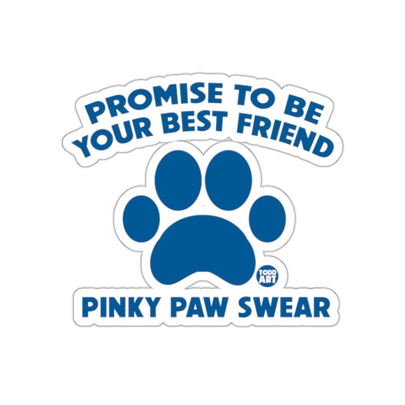 Load image into Gallery viewer, Promise To Be Your Best Friend Pinky Paw Swear Sticker
