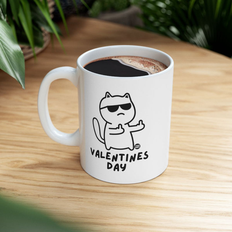 Load image into Gallery viewer, Cool Cat Valentines Day Mug with fun design
