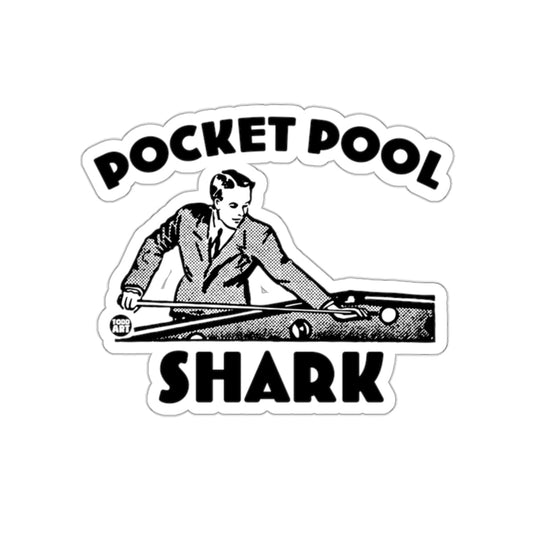 Pocket Pool Shark Featuring Todd Art Graphic sticker