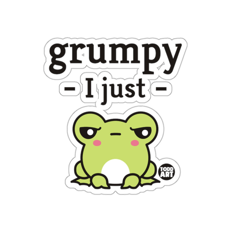 Load image into Gallery viewer, Grumpy I Just - Todd Art Frog Sticker
