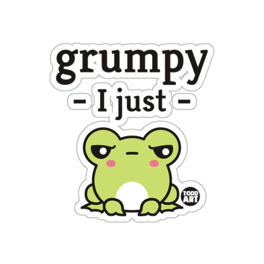 Grumpy I Just - Todd Art Frog Sticker