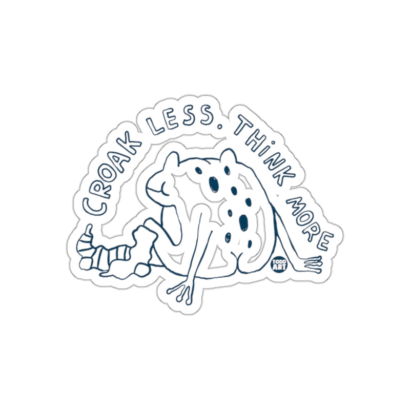 Load image into Gallery viewer, Croak Less Think More Decorative Sticker for All Ages
