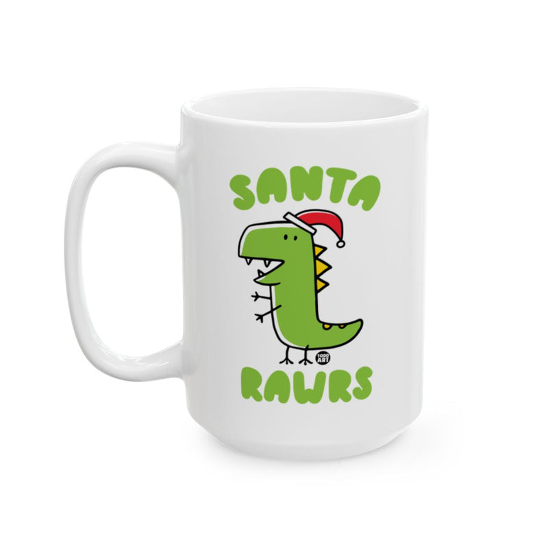 Load image into Gallery viewer, Santa Rawrs Dinosaur Christmas Mug
