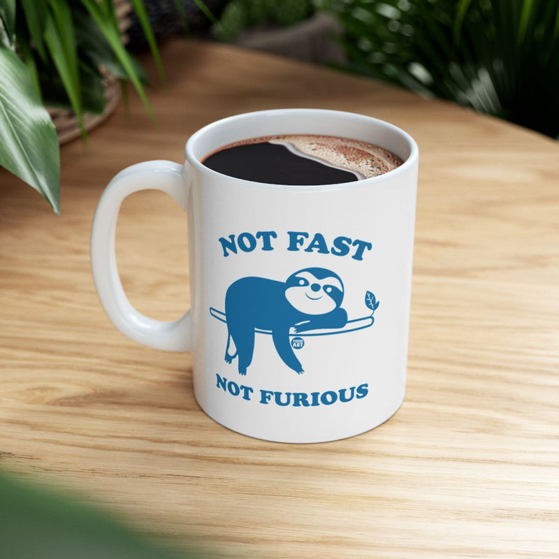 Load image into Gallery viewer, Not Fast Not Furious Adorable Sloth Mug Product
